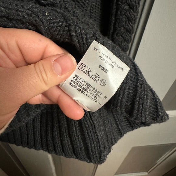 Eddie Bauer Charcoal Cowl Neck Sweater - Picture 7 of 7